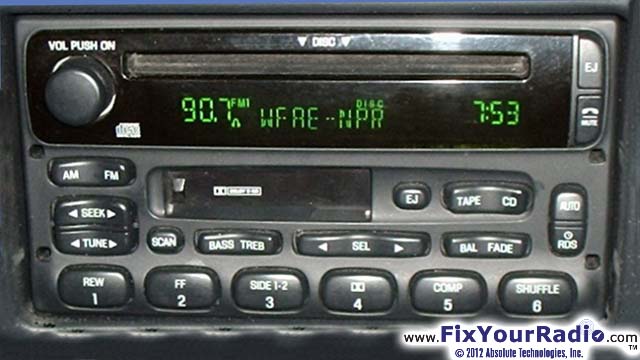 Ford fusion cd player eject error